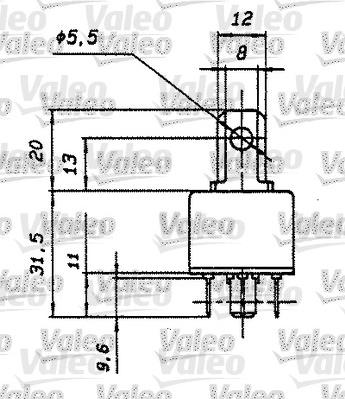 Valeo 643608 - Relejs, Darba strāva www.autospares.lv