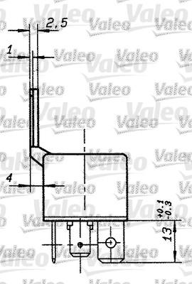 Valeo 643658 - Relejs, Darba strāva www.autospares.lv