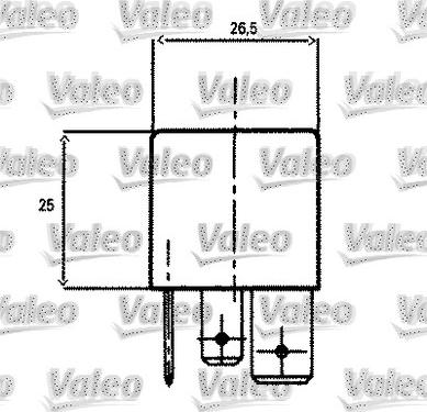 Valeo 643827 - Relejs, Darba strāva www.autospares.lv