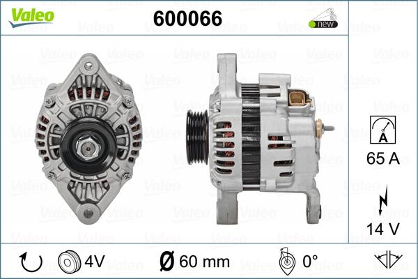 Valeo 600066 - Ģenerators autospares.lv