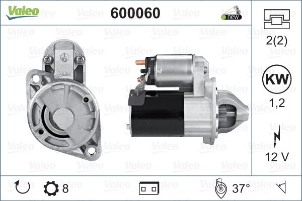 Valeo 600060 - Starteris autospares.lv