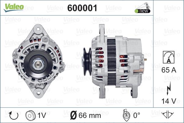 Valeo 600001 - Ģenerators www.autospares.lv