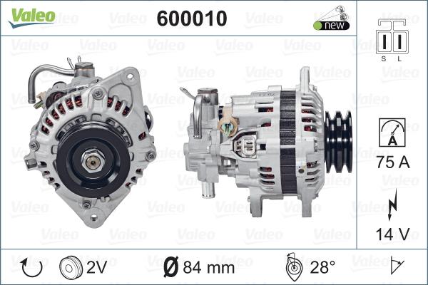 Valeo 600010 - Ģenerators www.autospares.lv