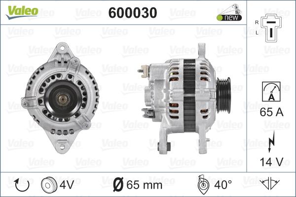 Valeo 600030 - Генератор www.autospares.lv