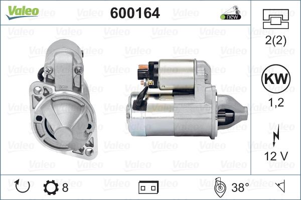 Valeo 600164 - Стартер www.autospares.lv