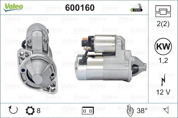 Valeo 600160 - Starter www.autospares.lv