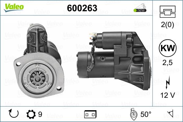 Valeo 600263 - Starteris autospares.lv