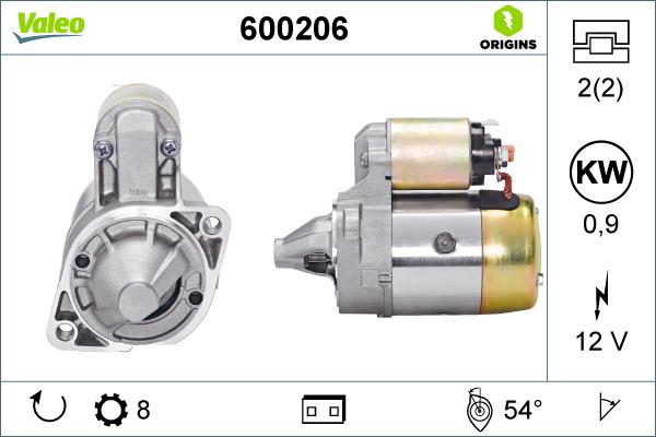 Valeo 600206 - Starteris autospares.lv