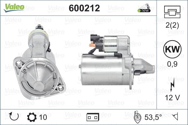 Valeo 600212 - Starteris autospares.lv