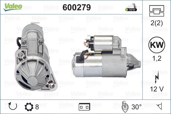 Valeo 600279 - Стартер www.autospares.lv