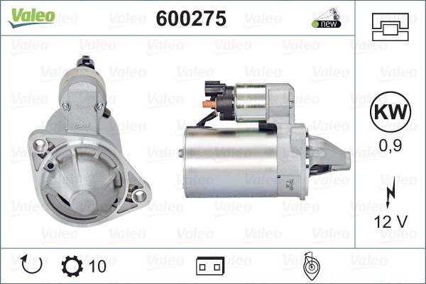 Valeo 600275 - Starteris autospares.lv