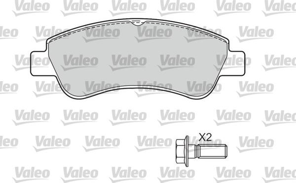 Valeo 601464 - Bremžu uzliku kompl., Disku bremzes autospares.lv