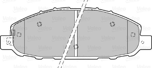 Valeo 601403 - Bremžu uzliku kompl., Disku bremzes www.autospares.lv