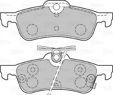 Valeo 670486 - Bremžu uzliku kompl., Disku bremzes www.autospares.lv