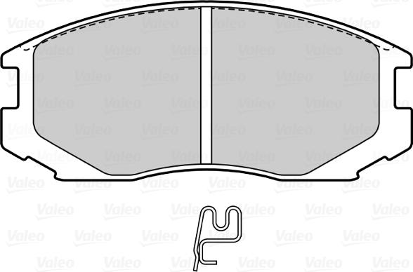 Valeo 601517 - Brake Pad Set, disc brake www.autospares.lv