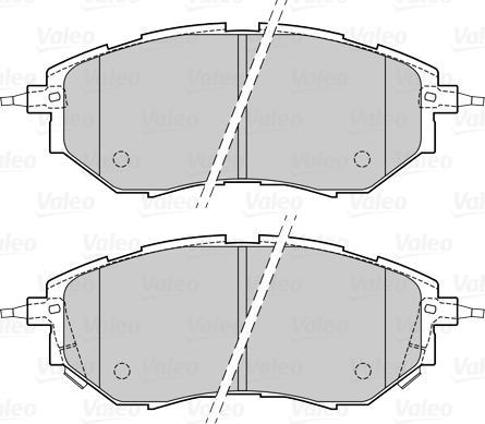 Valeo 601580 - Brake Pad Set, disc brake www.autospares.lv