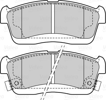 Valeo 601525 - Тормозные колодки, дисковые, комплект www.autospares.lv