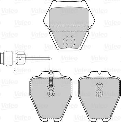 Valeo 601527 - Bremžu uzliku kompl., Disku bremzes www.autospares.lv