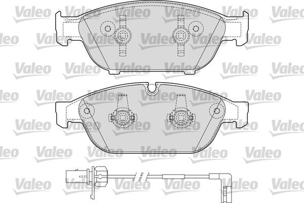 Valeo 601659 - Bremžu uzliku kompl., Disku bremzes www.autospares.lv