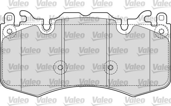 Valeo 601656 - Bremžu uzliku kompl., Disku bremzes www.autospares.lv