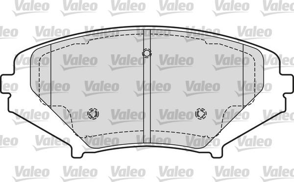 Valeo 601651 - Bremžu uzliku kompl., Disku bremzes www.autospares.lv