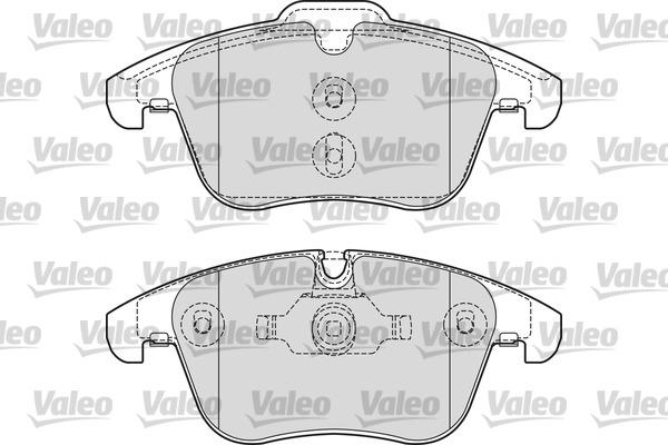 Valeo 601653 - Тормозные колодки, дисковые, комплект www.autospares.lv