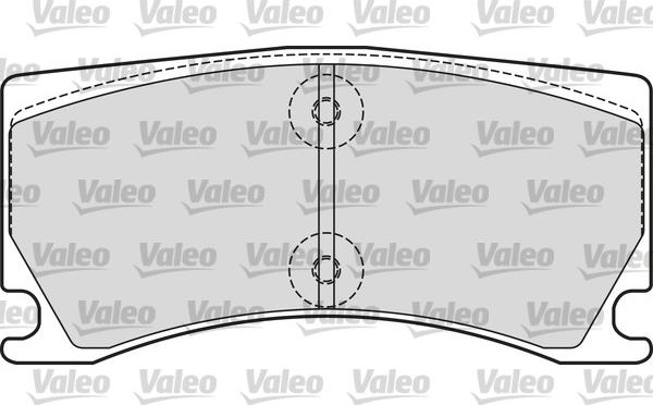 Valeo 601660 - Bremžu uzliku kompl., Disku bremzes www.autospares.lv