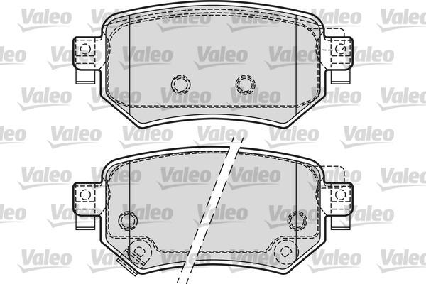 Valeo 601688 - Bremžu uzliku kompl., Disku bremzes www.autospares.lv