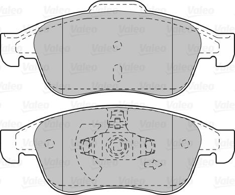 Valeo 601045 - Bremžu uzliku kompl., Disku bremzes www.autospares.lv