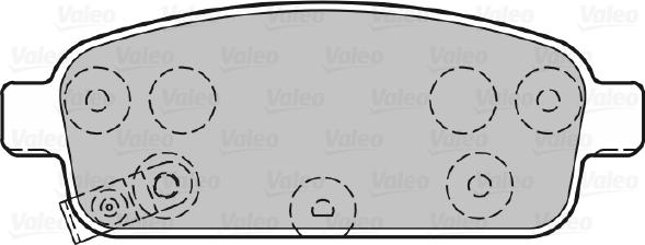 Valeo 601055 - Bremžu uzliku kompl., Disku bremzes autospares.lv