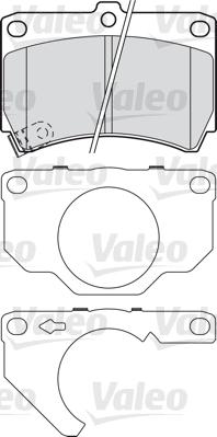 Valeo 601018 - Bremžu uzliku kompl., Disku bremzes autospares.lv