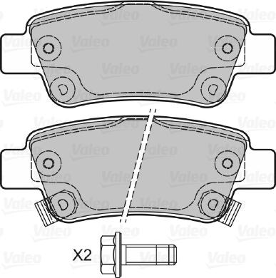 Valeo 601038 - Bremžu uzliku kompl., Disku bremzes autospares.lv