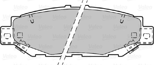 Valeo 601022 - Brake Pad Set, disc brake www.autospares.lv