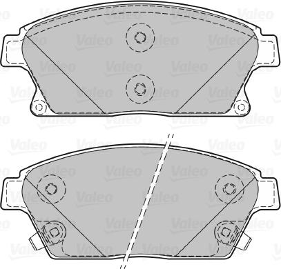 Valeo 601070 - Bremžu uzliku kompl., Disku bremzes autospares.lv