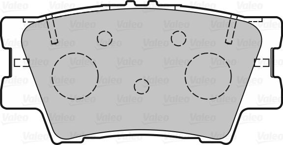 Valeo 601366 - Bremžu uzliku kompl., Disku bremzes www.autospares.lv