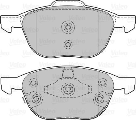 Valeo 601368 - Bremžu uzliku kompl., Disku bremzes www.autospares.lv