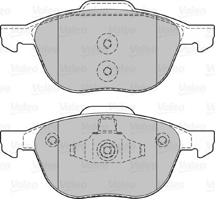 Valeo 601367 - Bremžu uzliku kompl., Disku bremzes autospares.lv