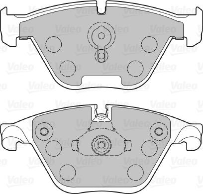 Valeo 601382 - Bremžu uzliku kompl., Disku bremzes autospares.lv