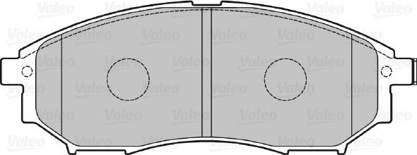 Valeo 601337 - Bremžu uzliku kompl., Disku bremzes www.autospares.lv