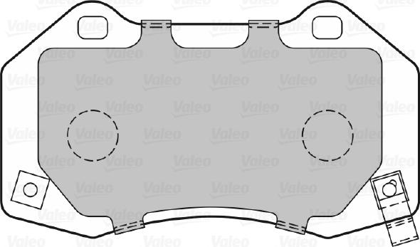 Valeo 601372 - Brake Pad Set, disc brake www.autospares.lv