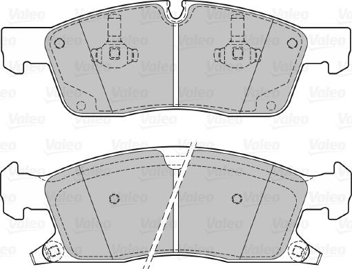 Valeo 601281 - Bremžu uzliku kompl., Disku bremzes www.autospares.lv