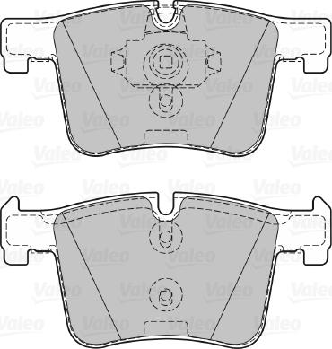 Valeo 601288 - Bremžu uzliku kompl., Disku bremzes www.autospares.lv