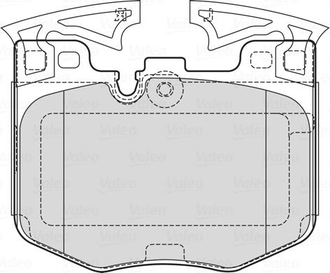 Valeo 601755 - Bremžu uzliku kompl., Disku bremzes www.autospares.lv