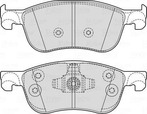 Valeo 601756 - Bremžu uzliku kompl., Disku bremzes www.autospares.lv