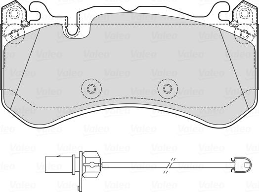 Valeo 601763 - Bremžu uzliku kompl., Disku bremzes www.autospares.lv