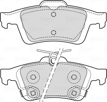 Valeo 601709 - Bremžu uzliku kompl., Disku bremzes autospares.lv