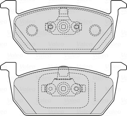 Valeo 601719 - Bremžu uzliku kompl., Disku bremzes www.autospares.lv