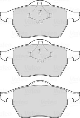 Valeo 601712 - Brake Pad Set, disc brake www.autospares.lv