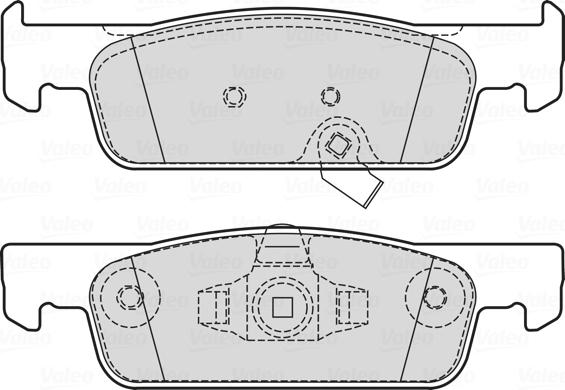 Valeo 601732 - Bremžu uzliku kompl., Disku bremzes www.autospares.lv