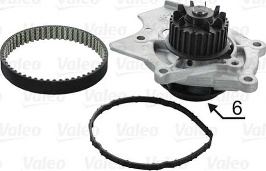 Valeo 614594 - Water Pump & Timing Belt Set www.autospares.lv